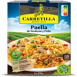 PAELLA DE VERDURA Y POLLO CARRETILLA P/250 GR