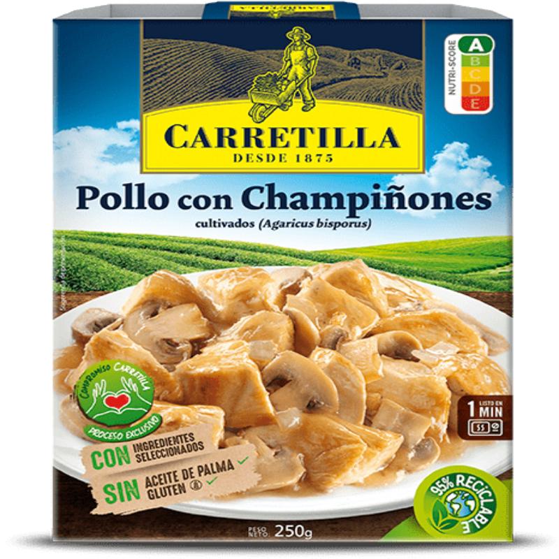 POLLO CON CHAMPIÑONES CARRETILLA P/250 GR