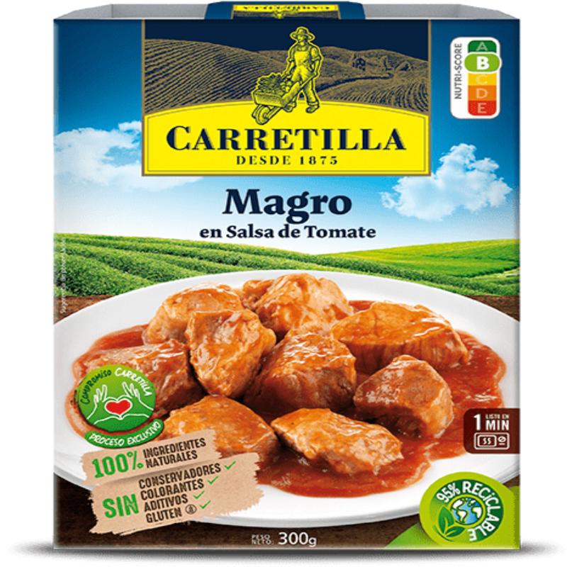 MAGRO EN SALSA/TOMATE CARRETILLA P/300 GR