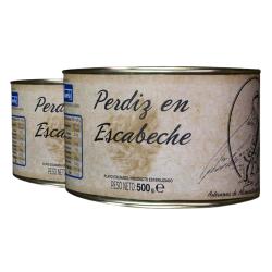 PERDIZ ESCABECHE HUERTAS P/2UD L/500GR