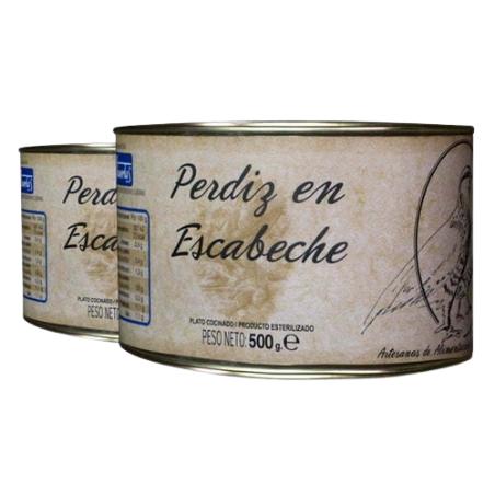 PERDIZ ESCABECHE HUERTAS P/2UD L/500GR