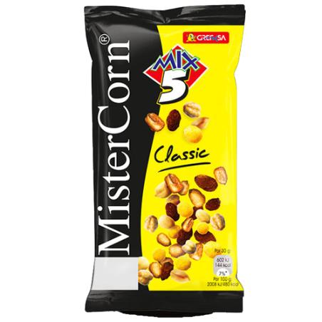 APERITIVOS MISTERCORN MIX 5 CLASSIC B/115 GR 
