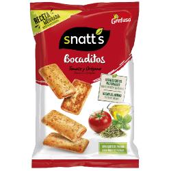 APERITIVOS BOCADITOS SNATT´S TOMATE-OREGNO B/80GR 