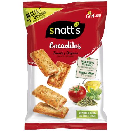 APERITIVOS BOCADITOS SNATT´S TOMATE-OREGNO B/80GR 