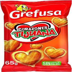 APERITIVOS GREFUSA CORAZONES TIJUANA B/65 1,40€