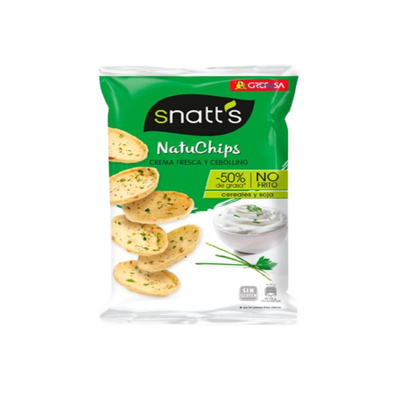 APERITIVOS NATUCHIPS SNATT´S SOUR CREAM  B/65 GR