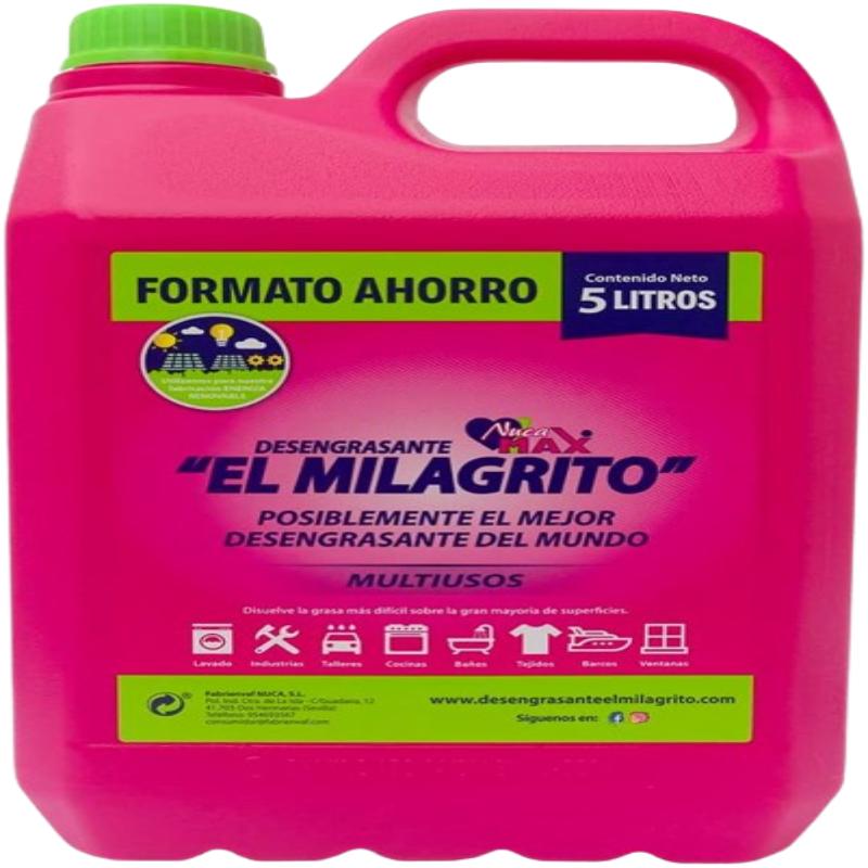 DESENGRASANTE EL MILAGRITO NUCA MAX GARRAFA 5 L