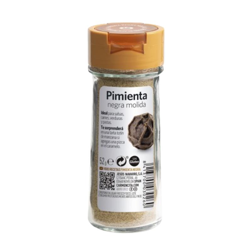 PIMIENTA NEGRA MOLIDA CARMENCITA T/C 52 GR