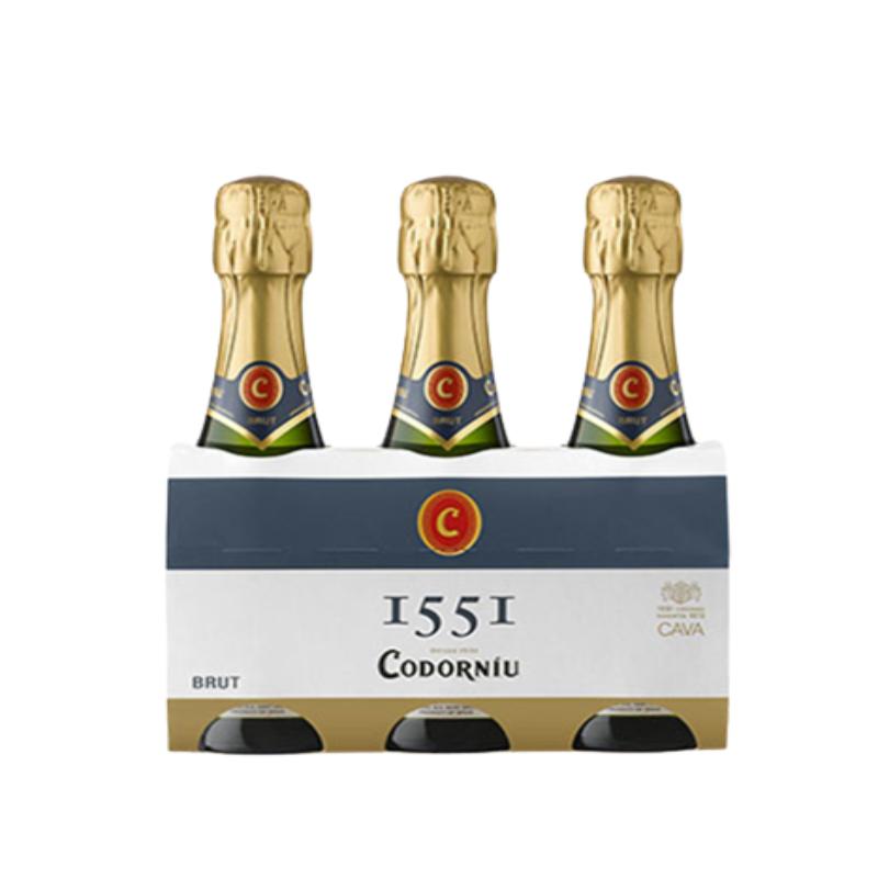 CAVA CODORNIU BENJAMIN BRUT PACK-3 B/20.CL