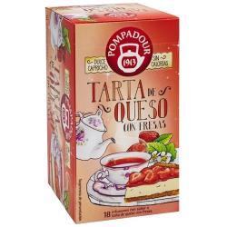 INFUSION POPADOUR TARTA DE QUESO FRESAS EST/18UD