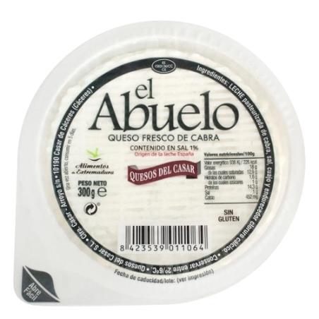 QUESO FRESCO CABRA EL ABUELO CASAR T/300 GR