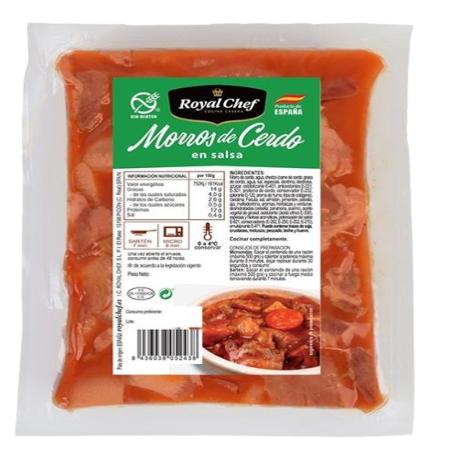 MORROS DE CERDO EN SALSA ROYAL CHEF BOLSA 500GR