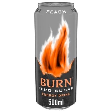 BEBIDA ENERG.BURN ZERO PEACH L/50.CL