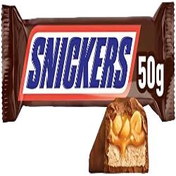 CHOCOLATE SNICKERS RELLENO CACAH BARRITA 50 GR