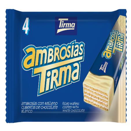 DULCES LAGUIMAR TIRMA AMBROSIA CHOC BLANCO P/107GR