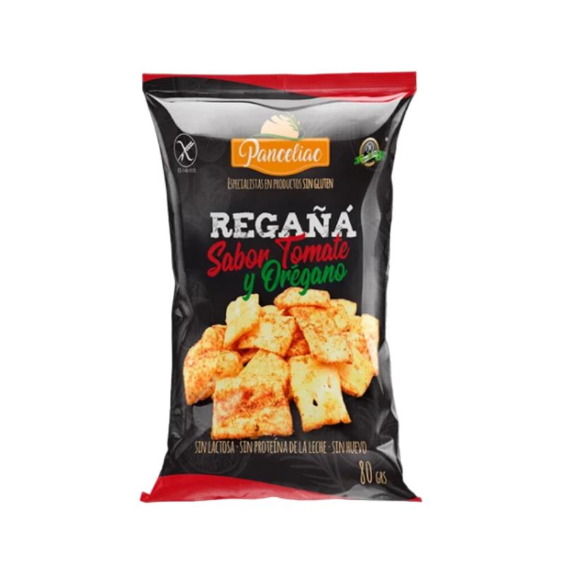 S/GLUTEN PANCELIAC PAN REGAÑAS TOMATE-OREGANO 80GR