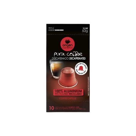 DESCAFEINADO ORIGEN PURA COMPAT NESPRESSO P/10 UD