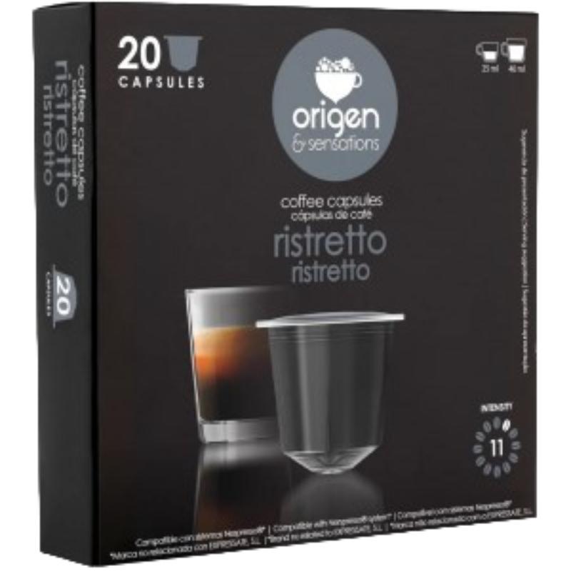 CAFE ORIGEN RISTRETTO COMPAT NESPRESSO P/20 UD