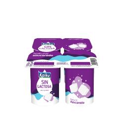 KAIKU YOGUR SIN LACTOSA NATURAL AZUCARADO P/4-UD
