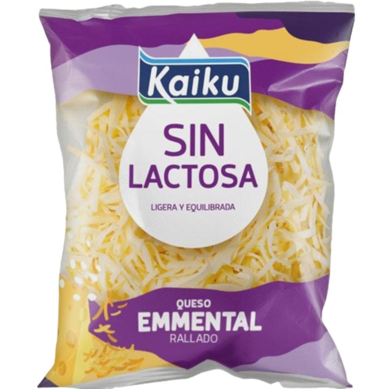 QUESO RALLADO EMMENTAL SIN LACTOSA KAIKU B/100 GR