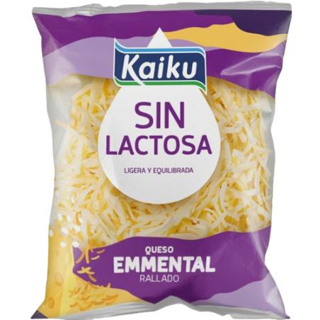 QUESO RALLADO EMMENTAL SIN LACTOSA KAIKU B/100 GR