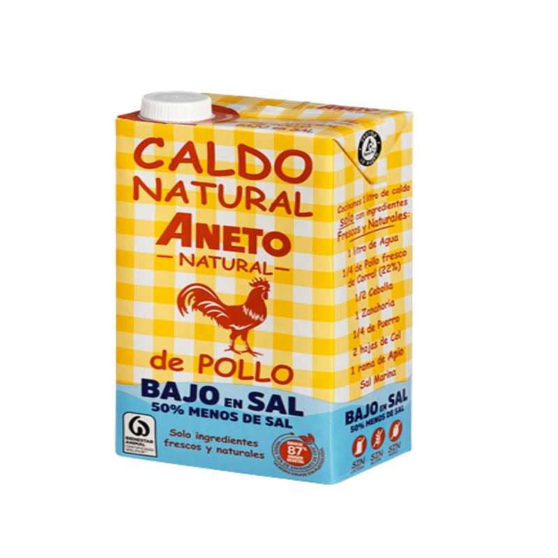 CALDO ANETO 100% NATURAL POLLO BAJO EN SAL B/ 1 L