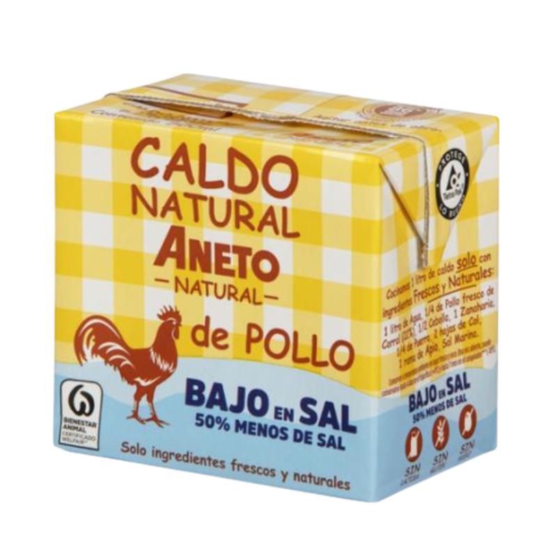 CALDO ANETO 100% NATURAL POLLO BAJO EN SAL B/500ML
