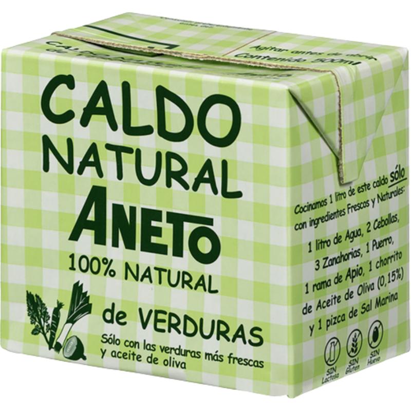 CALDO ANETO 100% NATURAL VERDURAS B/ 500 ML