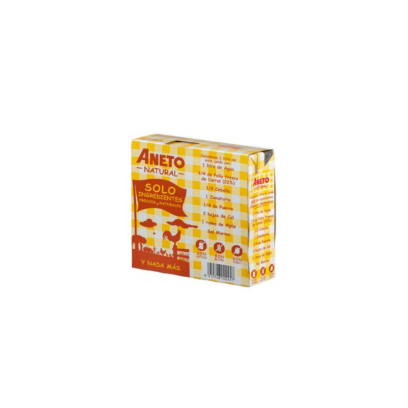 CALDO ANETO 100% NATURAL POLLO B/ 330ML (1€)