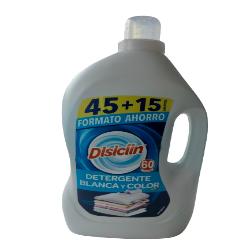DETERGENTE DISICLIN ROPA BLANCA/COLOR 45+15 LAV UD