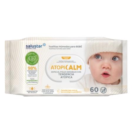 TOALLITAS BEBE SALUSTAR PIEL ATOPICA P/60 UD