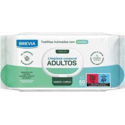 TOALLITAS HIGIENE ADULTO BREVIA P/60 UD
