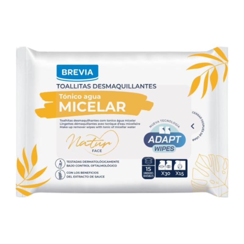 TOALLITAS DESMAQUILLADORAS AGUA MICELAR P/15 UD