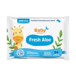 TOALLITAS BEBE BABYCREAM P/24 UD