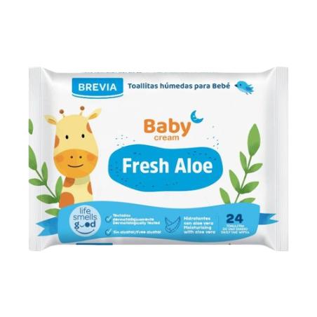 TOALLITAS BEBE BABYCREAM P/24 UD