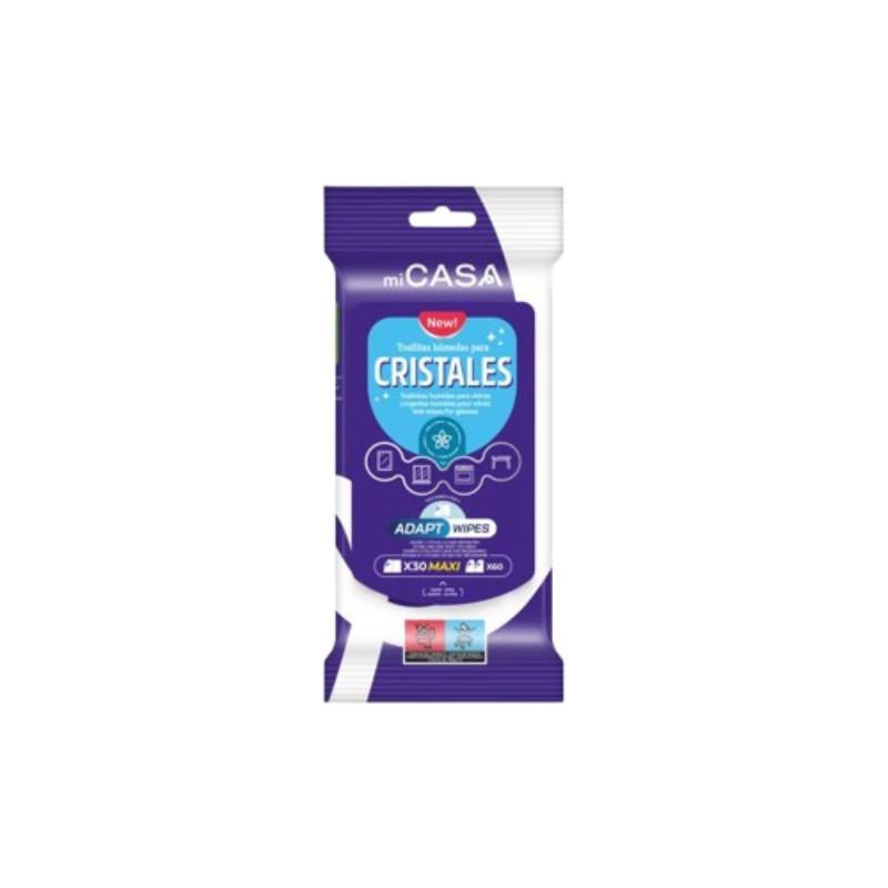 TOALLITAS MICASA ESPECIAL CRISTALES MAXI P/30/60UD