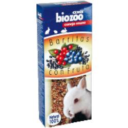 BIOZOO BARRITA FRUTA CONEJOS 112 GR P/2 UD