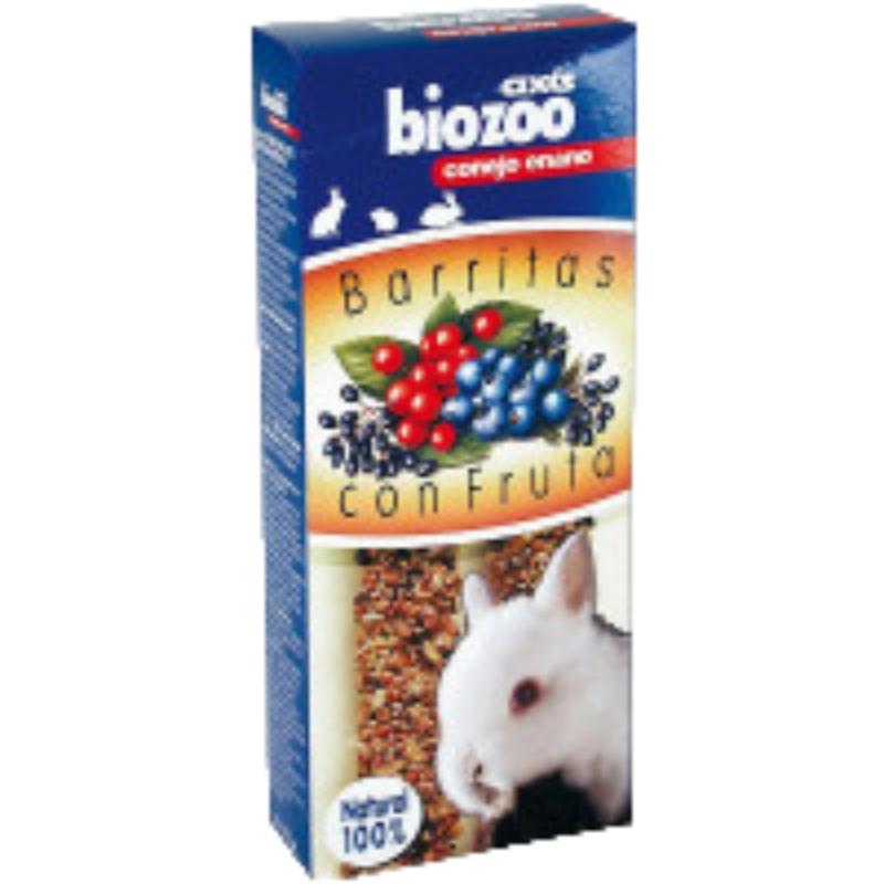 BIOZOO BARRITA FRUTA CONEJOS 112 GR P/2 UD