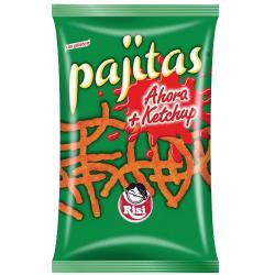 PAJITAS DE PATATAS RISI SABOR KETCHUP B/100 GR