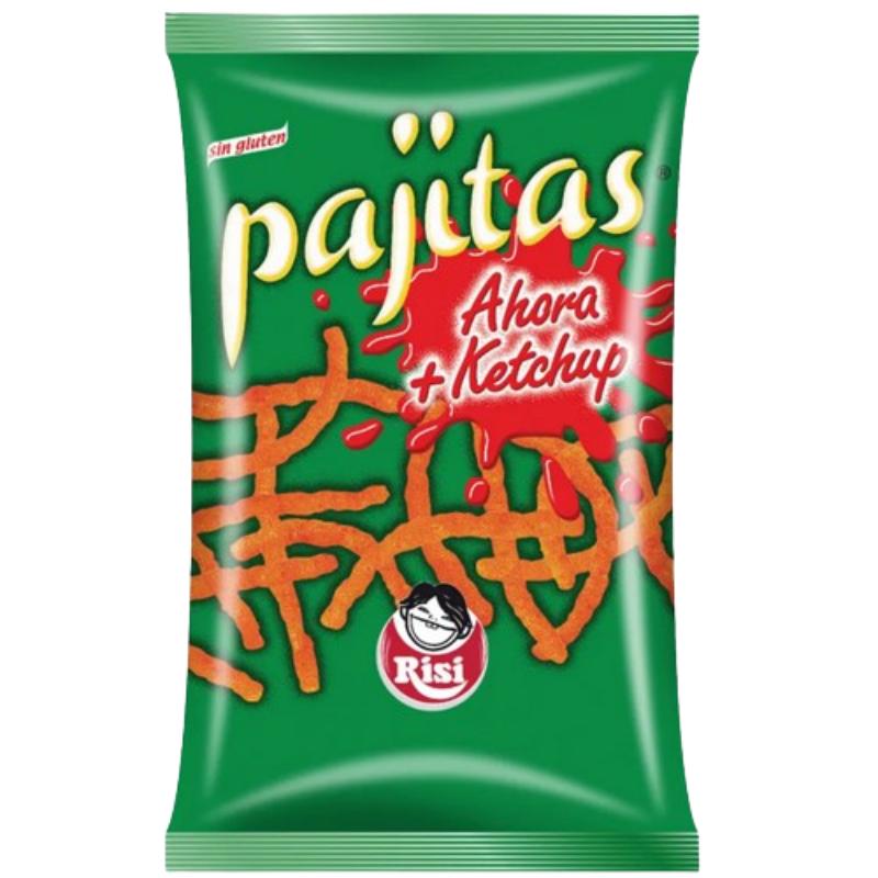 PAJITAS DE PATATAS RISI SABOR KETCHUP B/100 GR