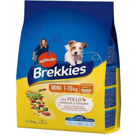 COMIDA PERROS BREKKIES MINI B/1.5 KG