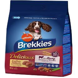 COMIDA PERROS BREKKIES DELICUOUS BUEY SACO 3 KG