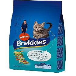 COMIDA GATOS BREKKIES PESCADO Y VERD. SACO 1.5 KG
