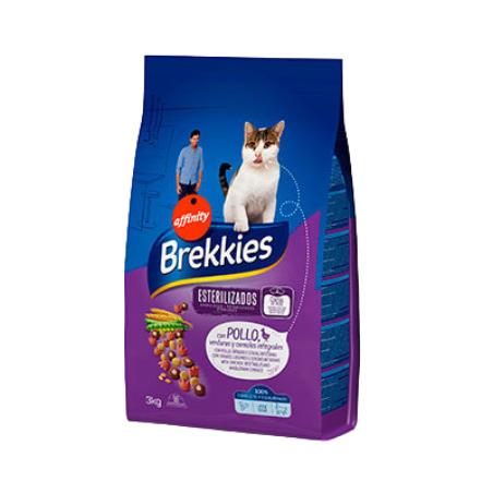 COMIDA GATOS BREKKIES ESTERILIZADOS B/3 KG