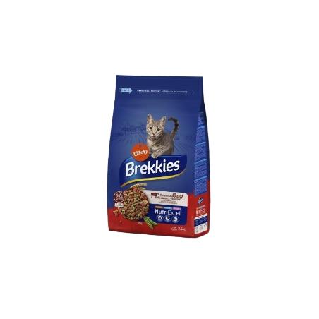 COMIDA GATOS BREKKIES CARNE Y VERDURAS SACO 3,5 KG