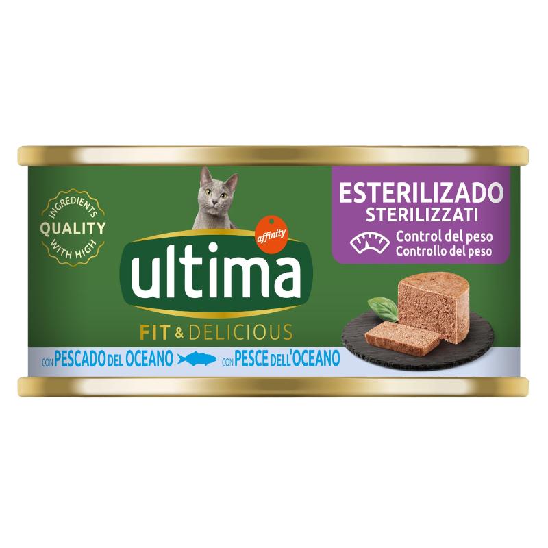 COMIDA GATOS PATE ULTIMA FIT DELI PESCADO T/85G