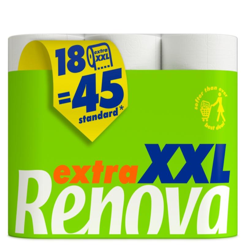 PAPEL HIGIENICO RENOVA XXL 18 45 ROLLOS