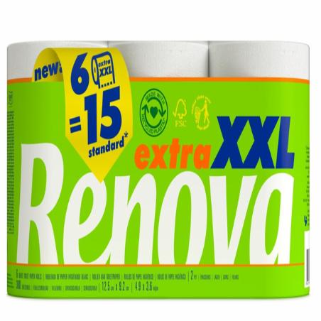 PAPEL HIGIENICO RENOVA XXL 6 15 ROLLOS