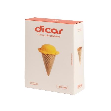 CONO GALLETA HELADO DICAR EST/10 UD