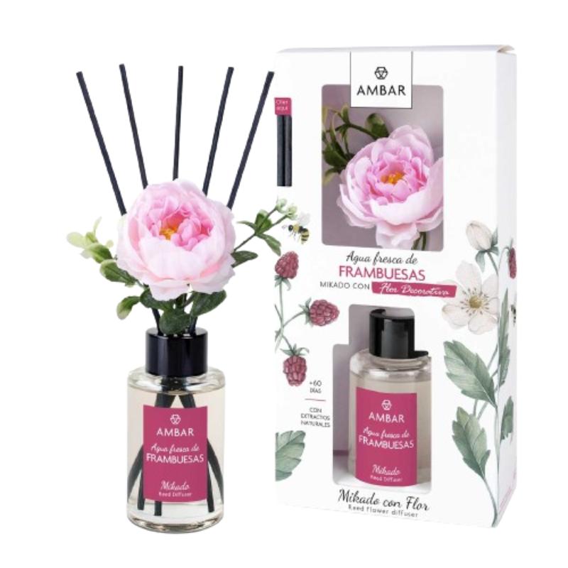AMBIENTADOR AMBAR MIKADO-FLOR FRAMBUESA B/75 ML